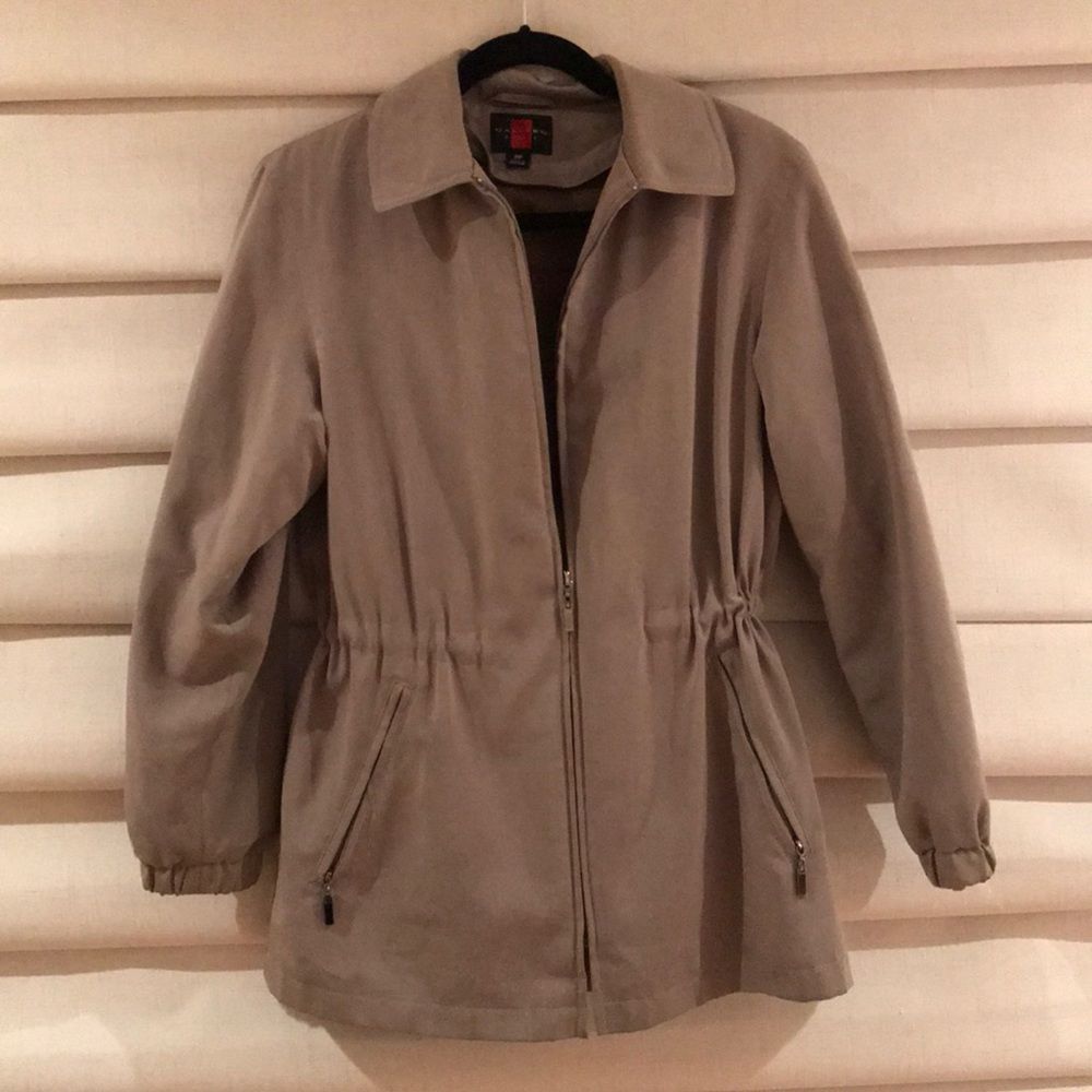 Gallery Petite Olive Green Coat Size PP